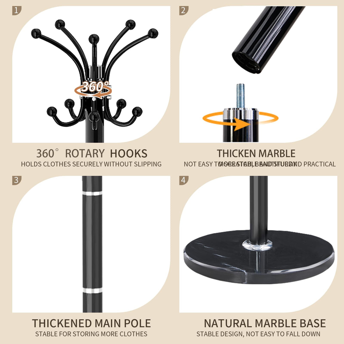 LOZABEE steel frame with 1.5 inch pipe reinforcing durable load bearing.