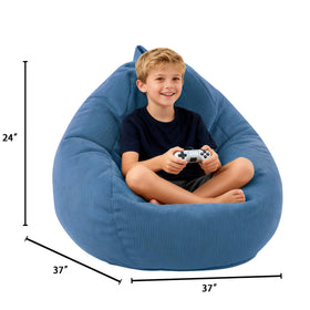 LPMOERA teens bean bag chair creates a compact space for study and play.