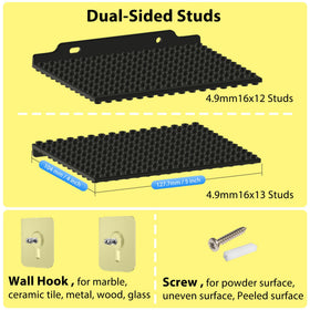 LRANFOW adhesive strips enable easy no-drill mounting on walls