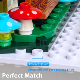 LRANFOW modern wall display for organized bricks and mini-figures.