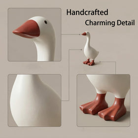 LRNIOT desk goose display on mantel or nightstand adds whimsy.