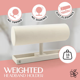 LS Lulu & Summer headband holder bottom tray adds space for small items.