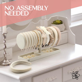 LS Lulu & Summer headband holder velvet interior protects delicate pieces.