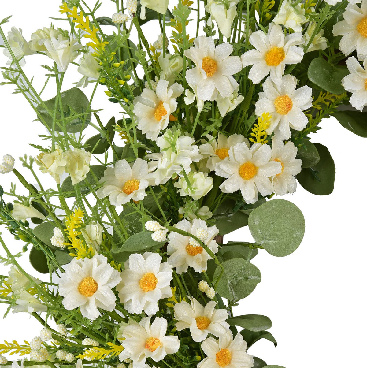 LSKYTOP artificial flower wreath offers lasting beauty with low maintenance