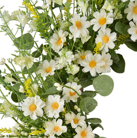 LSKYTOP artificial flower wreath offers lasting beauty with low maintenance