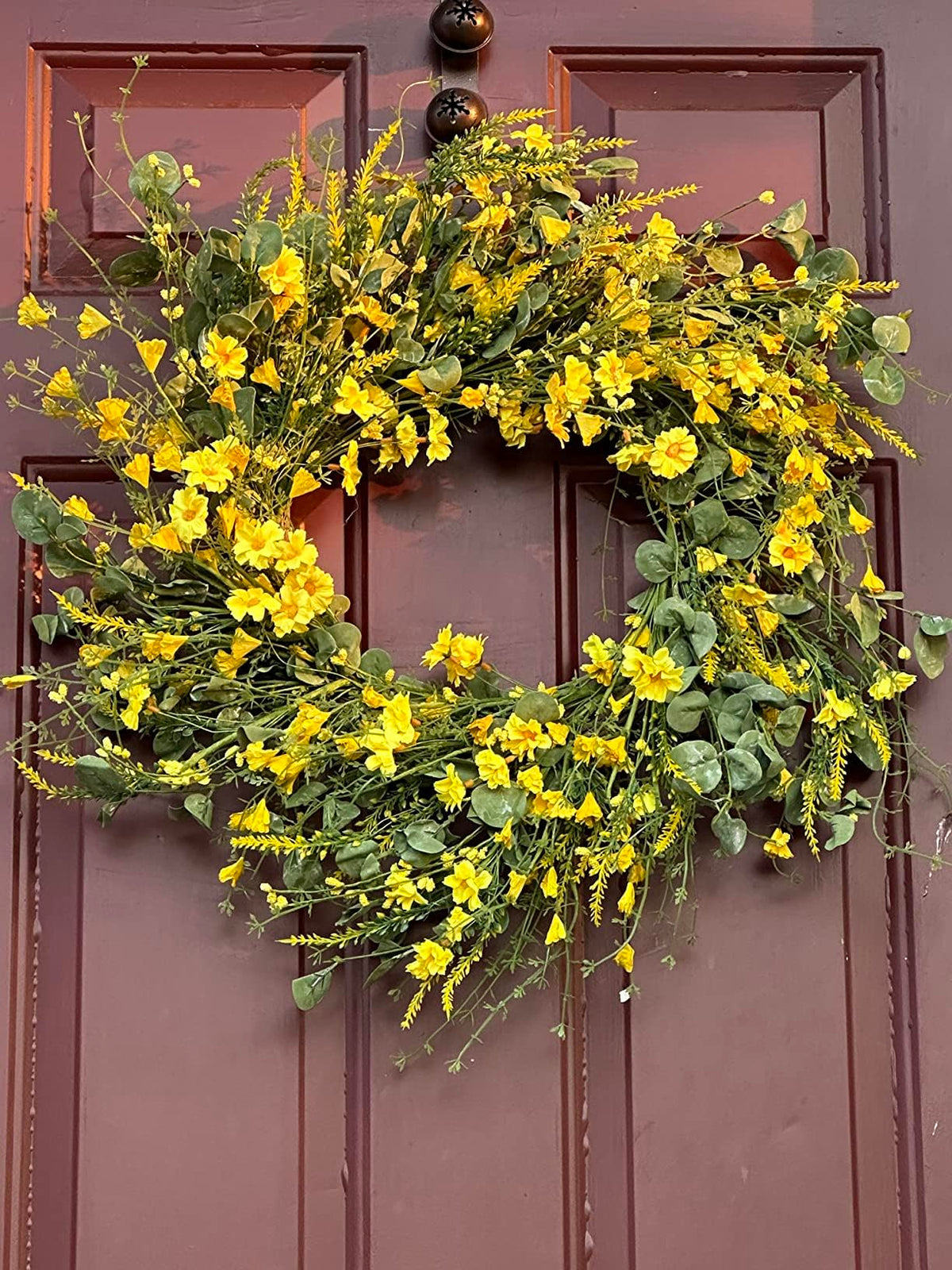 LSKYTOP spring summer wreath decor ideal for entryways and porches