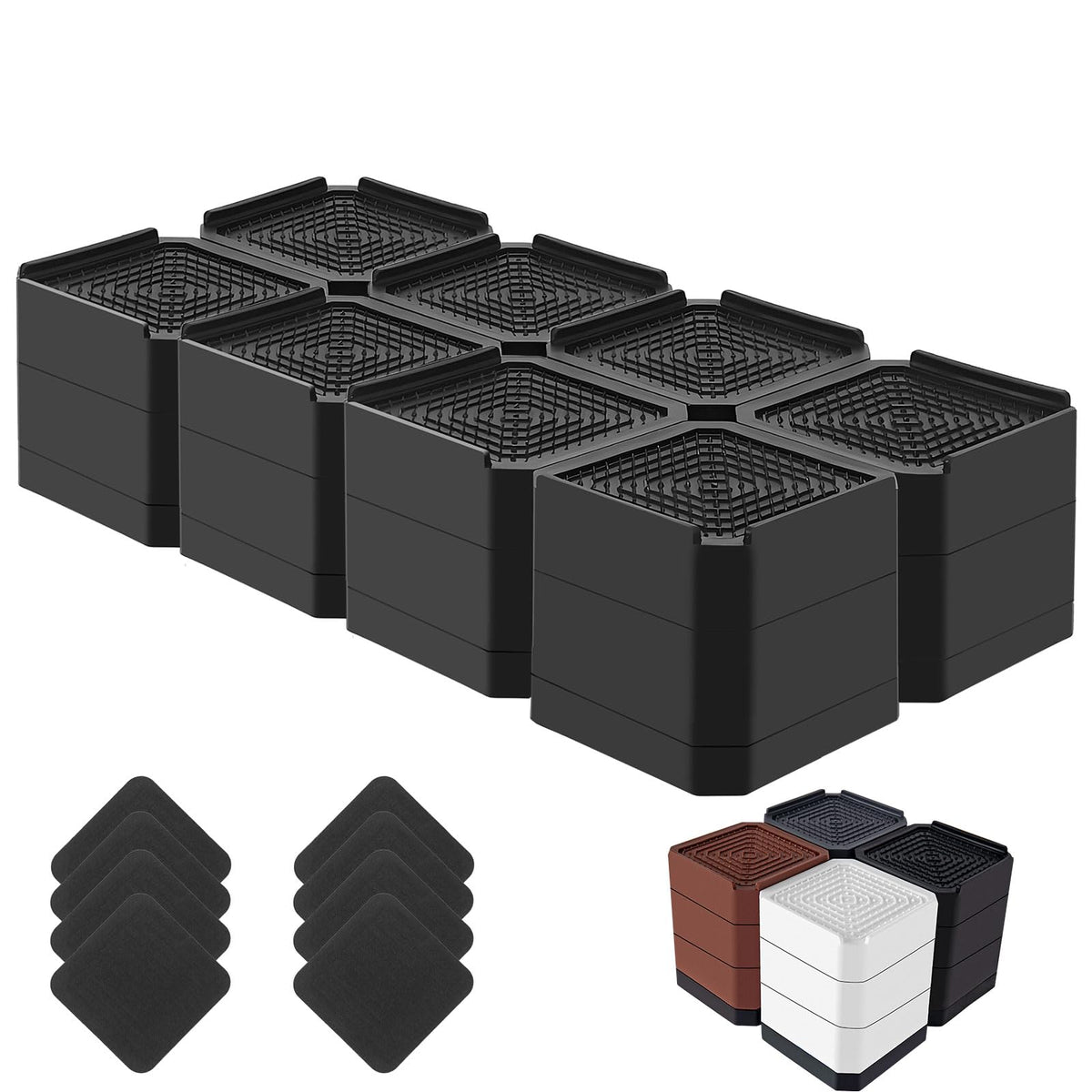 Lsteekoop Bed Risers 1.5 inch height elevate beds for easier access