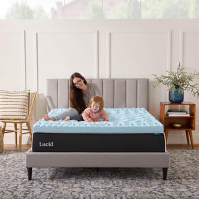 LUCID 3-inch topper emphasizes soft, responsive comfort for restful nights