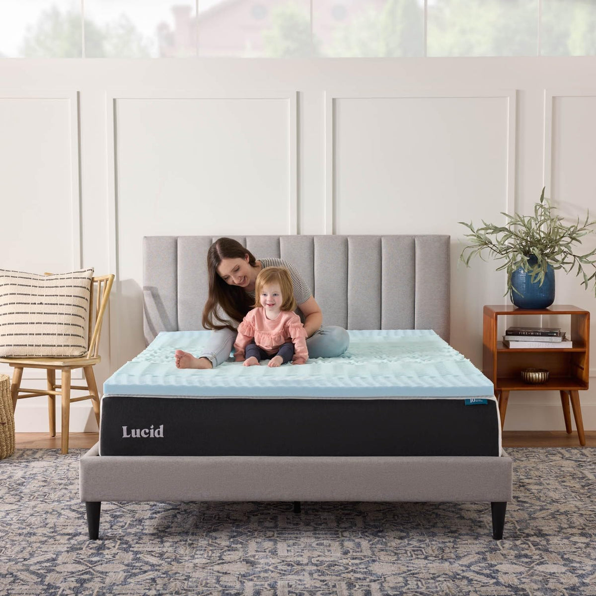 LUCID CertiPur US certified foam topper for safe materials