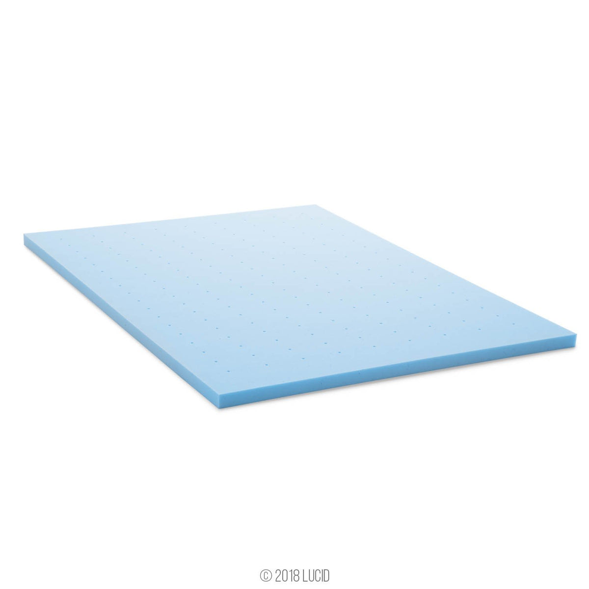 Lucid gel-infused foam closeup highlighting temperature regulation.