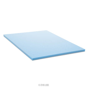 Lucid gel-infused foam closeup highlighting temperature regulation.