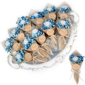 LucidLather mini magnet dried-flowers bouquet for wedding favors and fridge decor.