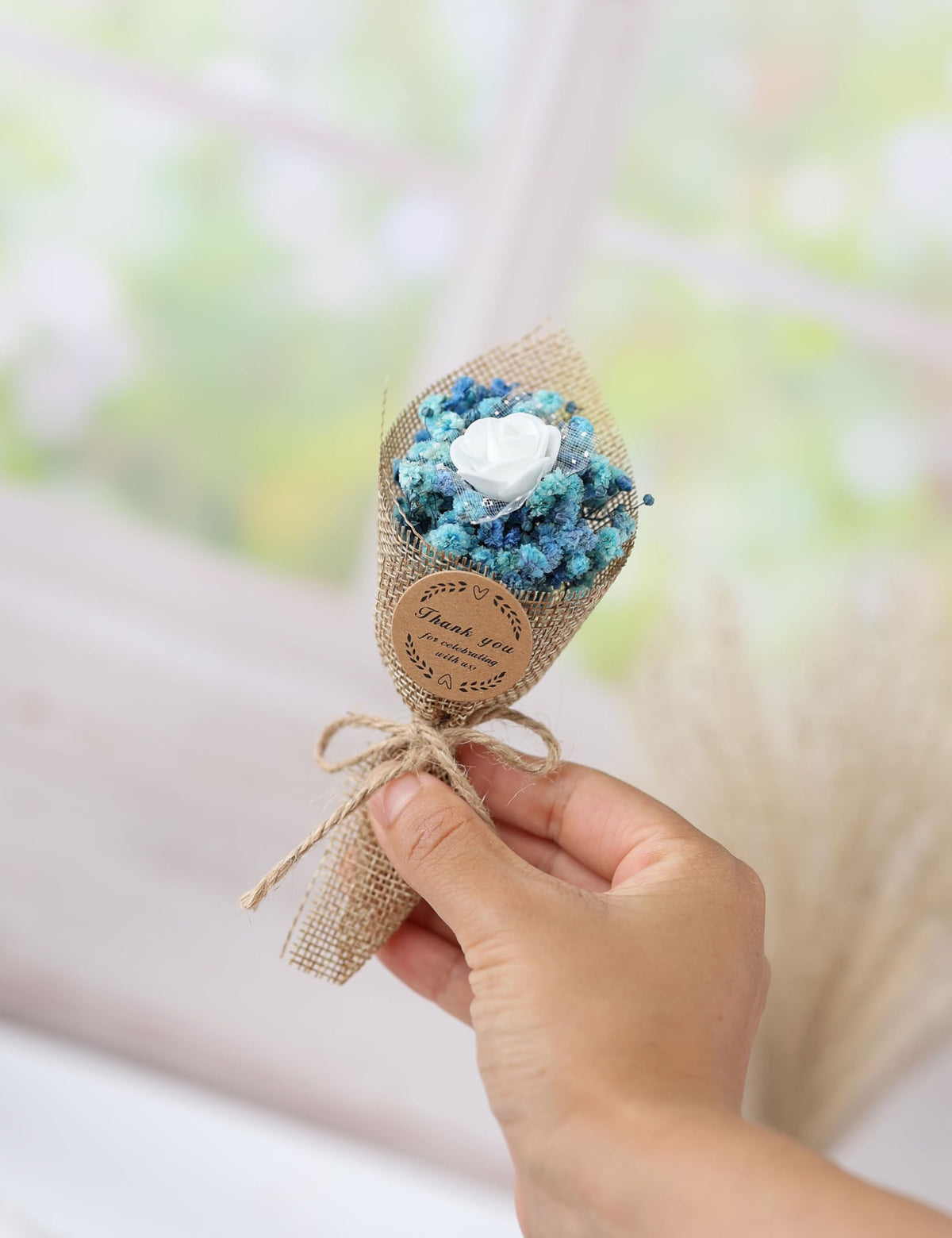 LucidLather baptism magnet bouquet provides display-ready baptism favors.