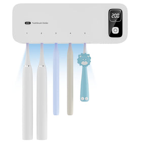 Luckin Smile UV toothbrush sanitizer and holder with five slots for family use