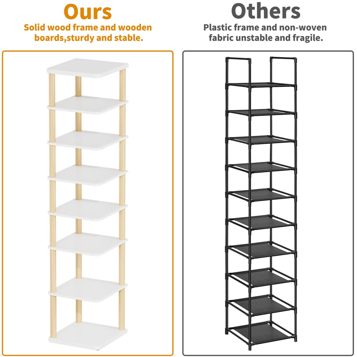 Fast, tool-free assembly of the LUCKNOCK rack in minutes.