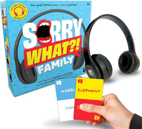 Lucky Egg Sorry What headphones in use for safe, family-friendly fun.