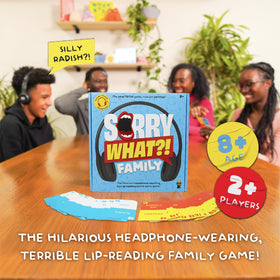 Lucky Egg Sorry What word cards ready for fast lip-reading laughs.