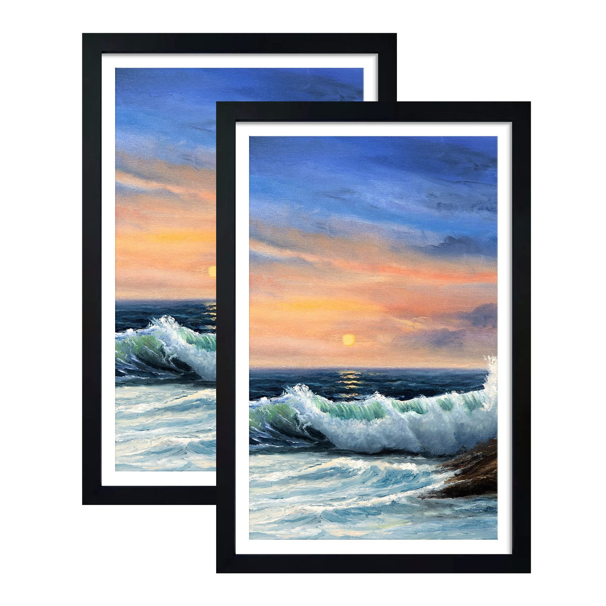 LUCKYLIFE 12x18 frame with mat displays 11x17 photos beautifully.