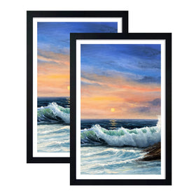 LUCKYLIFE 12x18 frame with mat displays 11x17 photos beautifully.