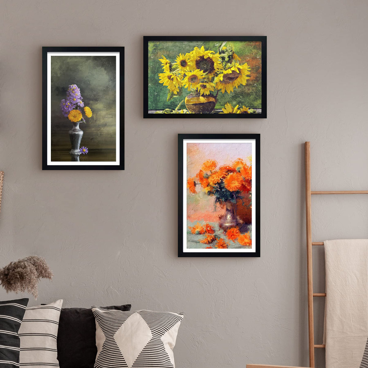 LUCKYLIFE frame without mat shows bold 12x18 wall display.