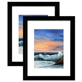 Luckylife 16x20 frame with mat displaying an 11x14 photo in an elegant layout.