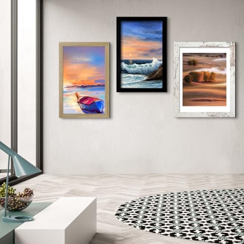 LUCKYLIFE 16x24 black frame gallery setup shown on wall for a cohesive space.