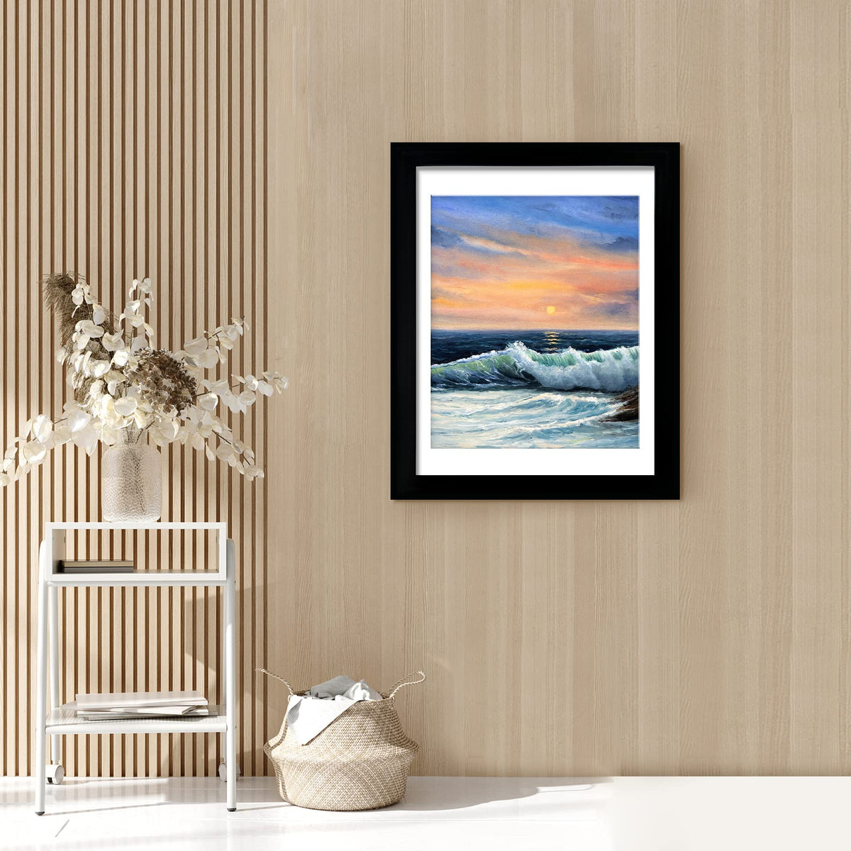 LUCKYLIFE 18x24 black frame wall-mount vertical allows portrait wall arrangements