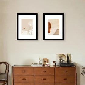 LUCKYLIFE 18x24 black frame without mat display fits 18x24 prints