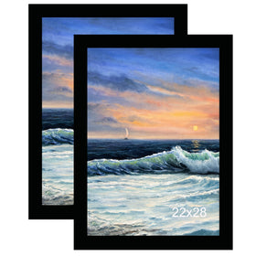 Luckylife 22x28 frame pack 2 in black for gallery-ready walls.
