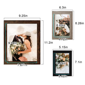 Frames ready for wall or tabletop display with vertical or horizontal options.