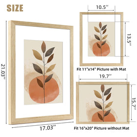 LUCKYLIFE frame with plexiglass cover offers safer protection and clearer viewing.