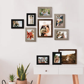 Gray 5x7 frame close-up highlighting versatile color pairing for photos.