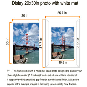 LUCKYLIFE frame elevates photos and diplomas with a refined look for walls