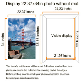LUCKYLIFE MDF black frame, sturdy and lightweight for memories.