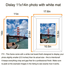 LUCKYLIFE pack of 2 wall frames ready for display.