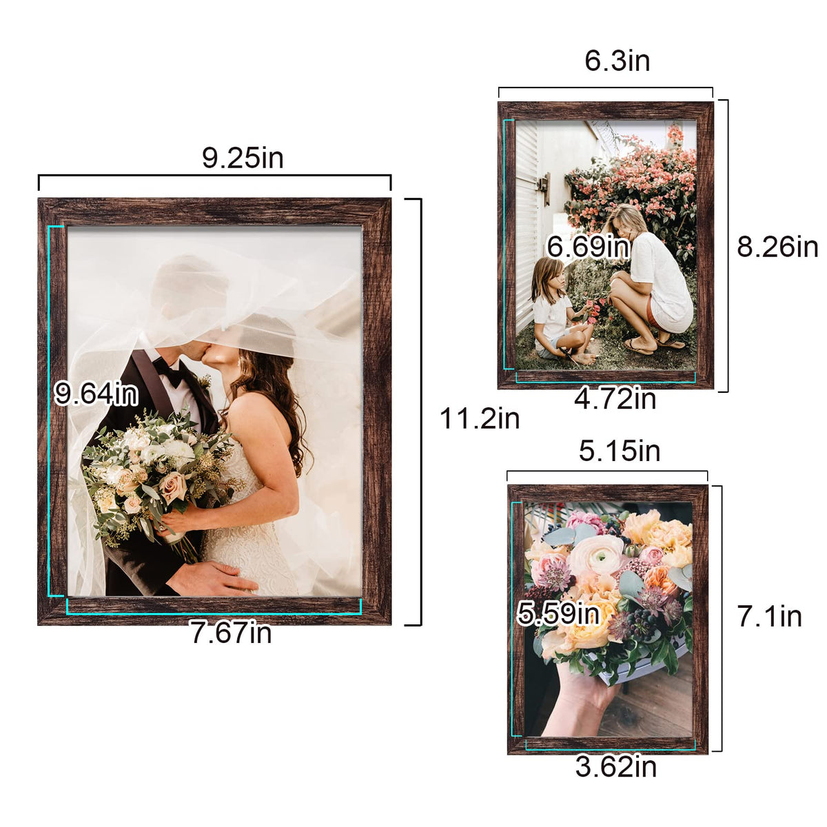 LUCKYLIFE collage wall display highlights a versatile living room arrangement.