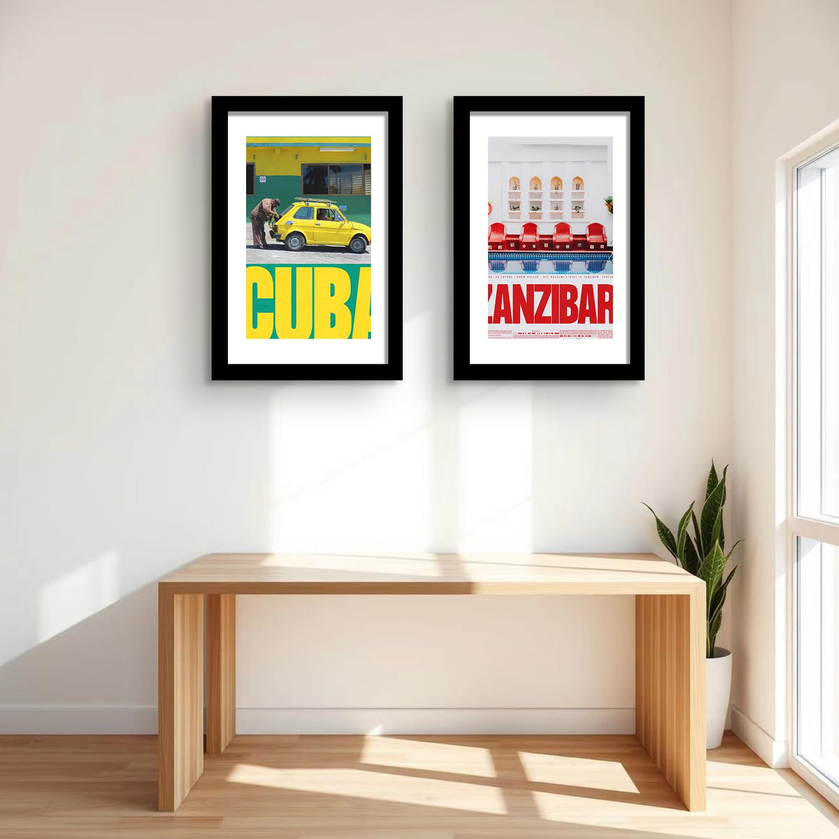 LUCKYLIFE frame showcases vacation memories with crisp museum-like presentation