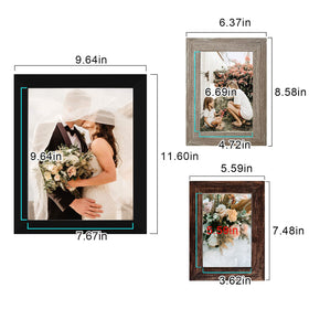 LuckyLife wood grain brown 4x6 tabletop display for easy arrangement