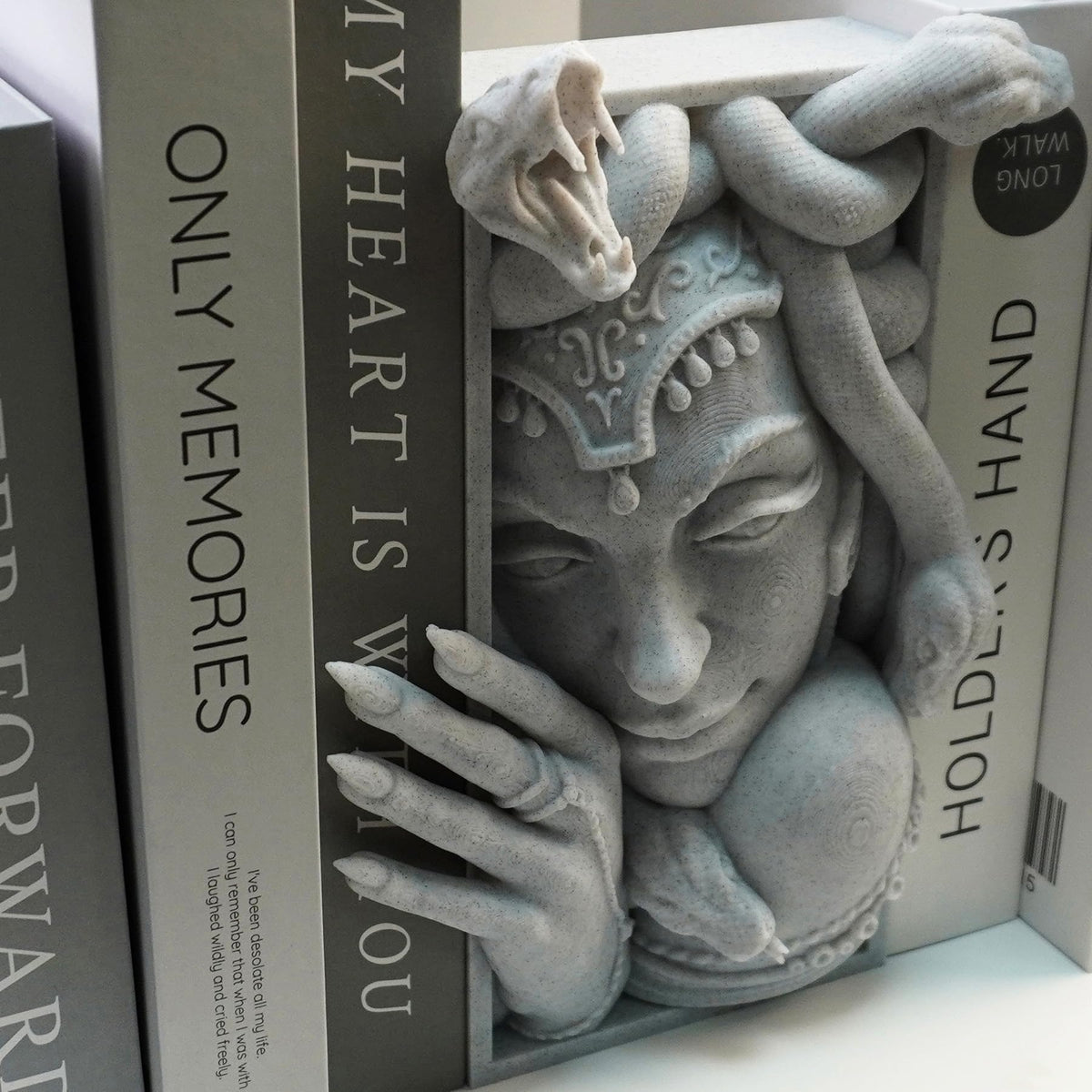 LuckyVin Medusa gray finish complements modern home or office decor.