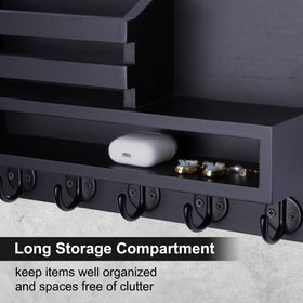 Lucundm sturdy wide hooks hold bags, umbrellas, and coats securely.