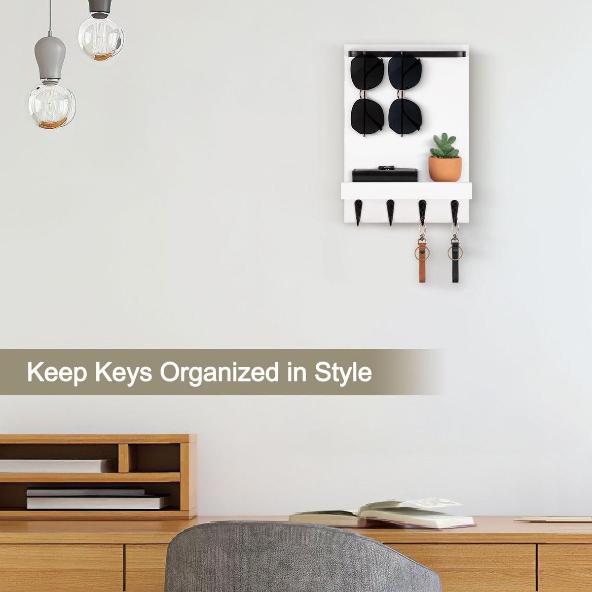 Lucundm decorative mail organizer keeps small items neat and accessible.