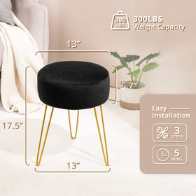 LUE BONA stool includes non-slip pads to protect floors.