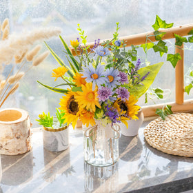 LUEUR eucalyptus accents bring a natural touch to decor.