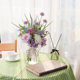 LUEUR coffee table display creates inviting focal point with minimal maintenance.