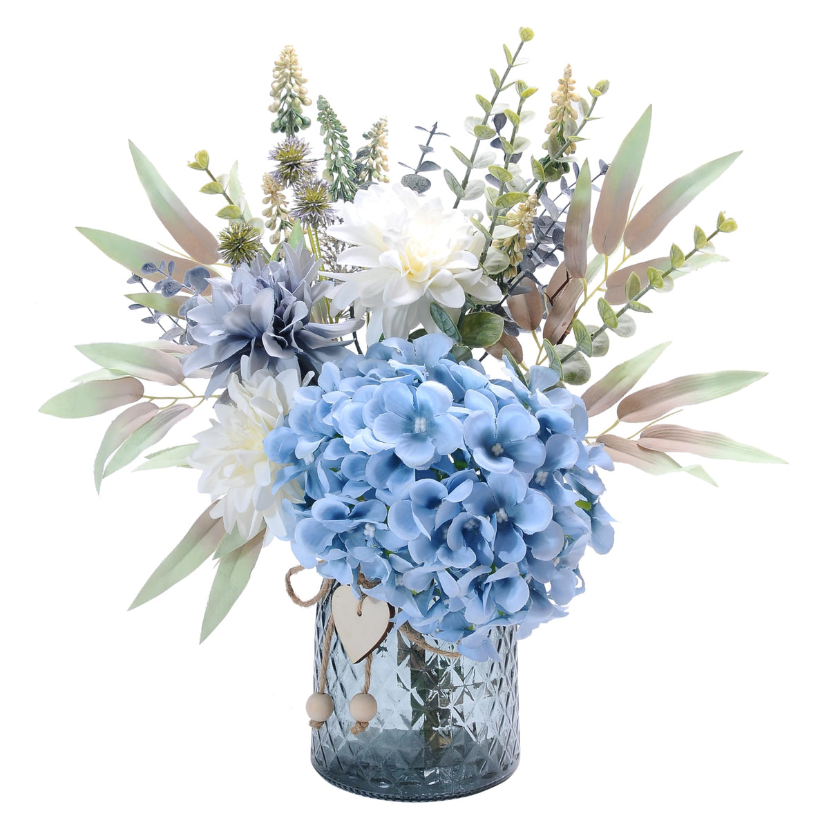LUEUR fake hydrangea in vase for timeless home decor