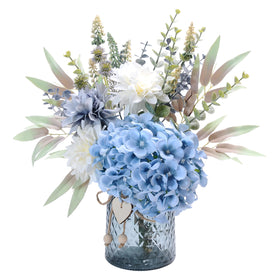 LUEUR fake hydrangea in vase for timeless home decor