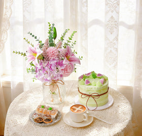 LUEUR faux flowers with vase realistic look enhances home decor year-round