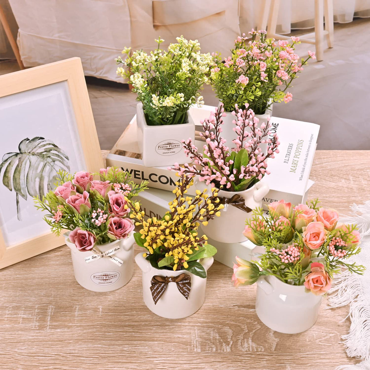 LUEUR spring table centerpiece decor suitable for dining, living rooms, and entryways.