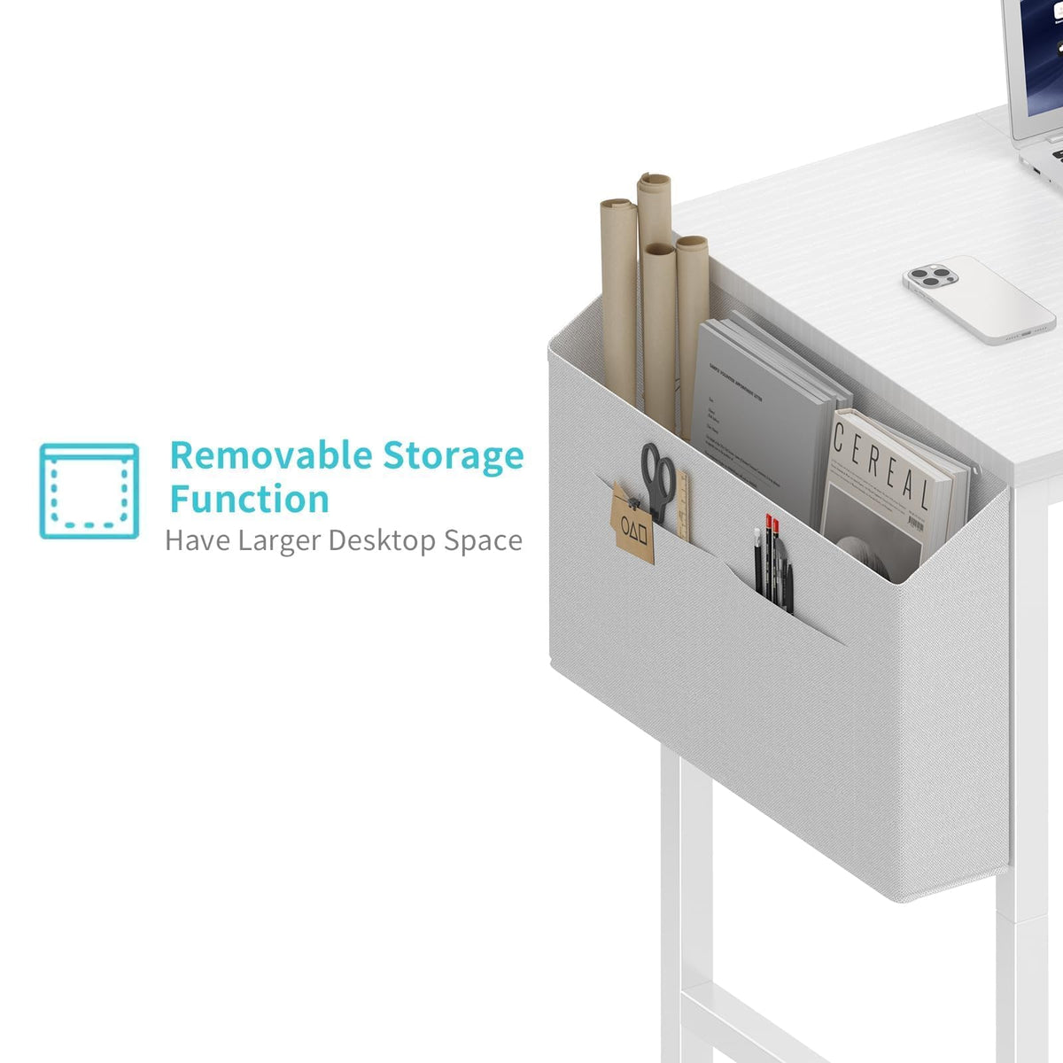 Lufeiya desk with adjustable legs and floor protection