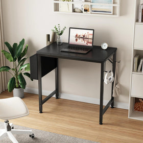 Lufeiya desk with removable storage bag for tidy supplies.